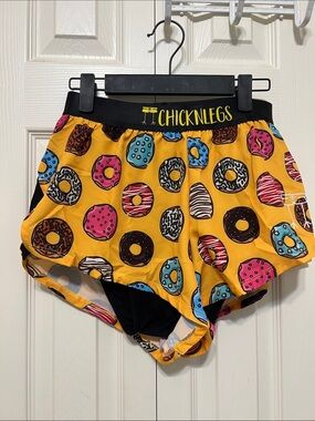 ChicknLegs Men’s Athletic Shorts - Yellow Donut Print